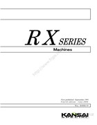森本RX系列伸臂式三針雙重鏈縫縫紉機英文說明書
