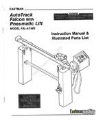 伊士曼帶氣動升降功能的自動斷布機FAL-AT-MS使用說明書和零件手冊