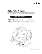 兄弟MD-600工業縫紉機用交流伺服電動機服務手冊（英文版）