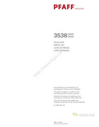 百福3538-20/02，3538-30/02縫合口袋開口的專業縫紉機零件手冊(18年05月版)