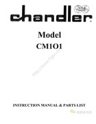 康秀CM101使用說明書及零件手冊