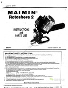Maimin Rotoshere 2零件手冊