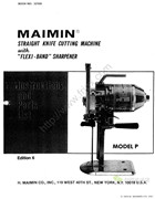 Maimin Model P使用說明書及零件手冊