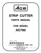 Ace NC780零件手冊