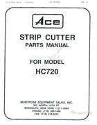 Ace HC720零件手冊