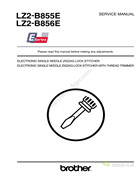 兄弟LZ2-B855E，LZ2-B856E電子曲折縫紉機服務手冊（英文版）